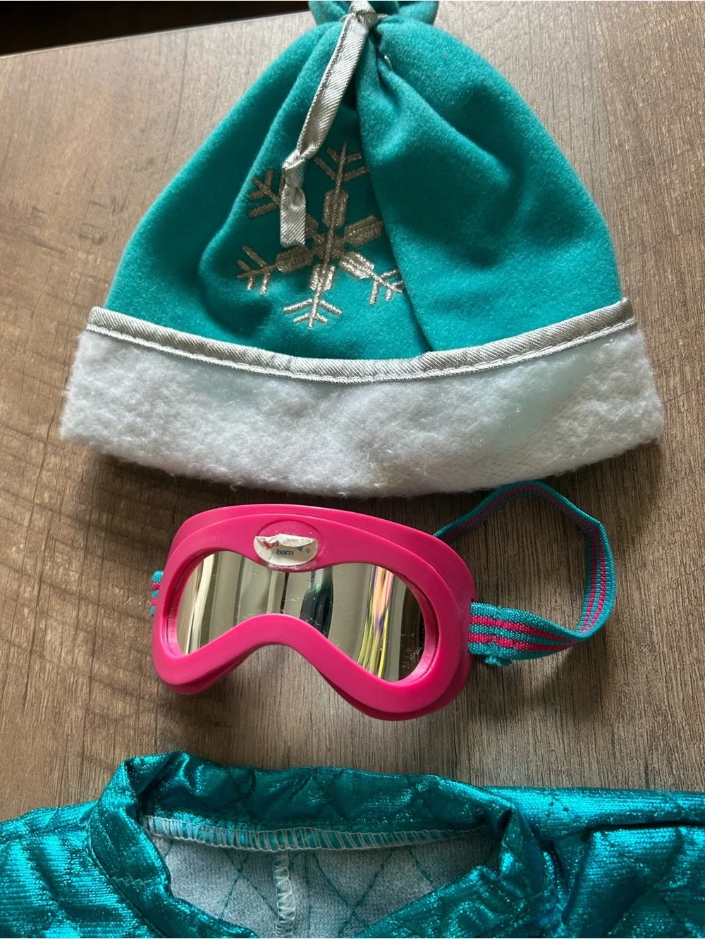 Original Zapf Creations 90s Teal Baby Born Snowsuit Set